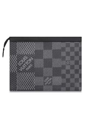 Louis Vuitton Limited Edition Damier Graphite Pixel Pochette Voyage MM